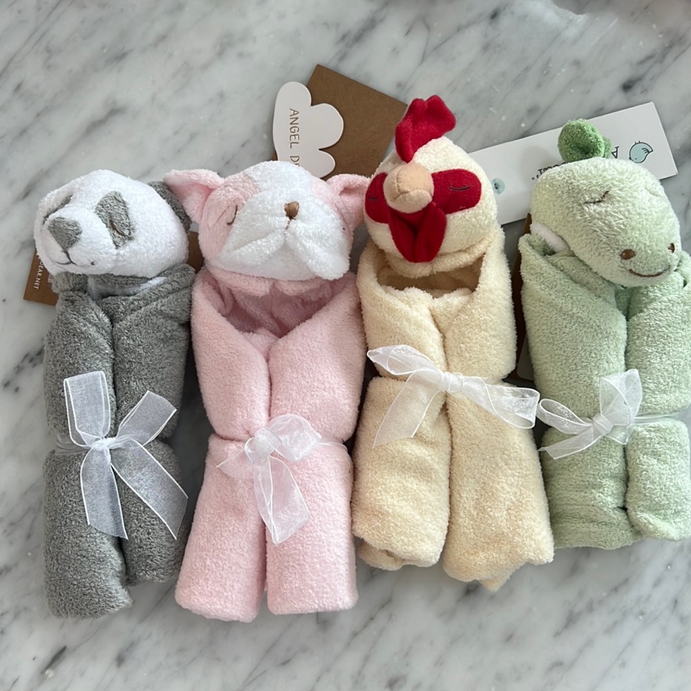 New Angel Dear Baby Blanket Lovie  Pink Bulldog or  Dino